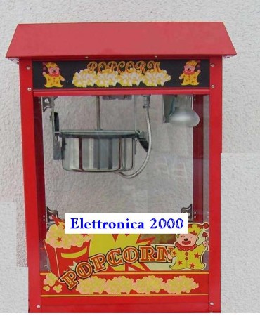 MACCHINA PER POP CORN 1450 WAT.220 VOLT. 560X420X720